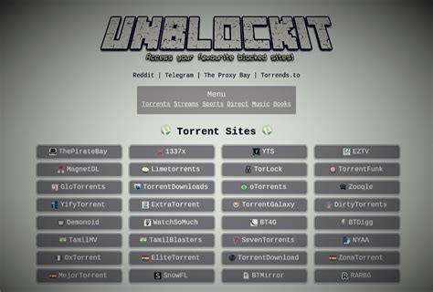 It is a popular torrent website that you can utilize for downloading files through Peer-to-Peer innovation. . Unblockit new domain